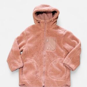 H&M Cozy Sherpa Jacket- Dusty Rose Pink - Size S - GUC